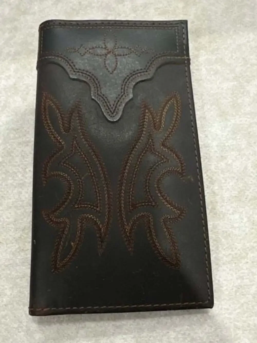Cody James Men's Brown Leather Tooled Rodeo Wallet